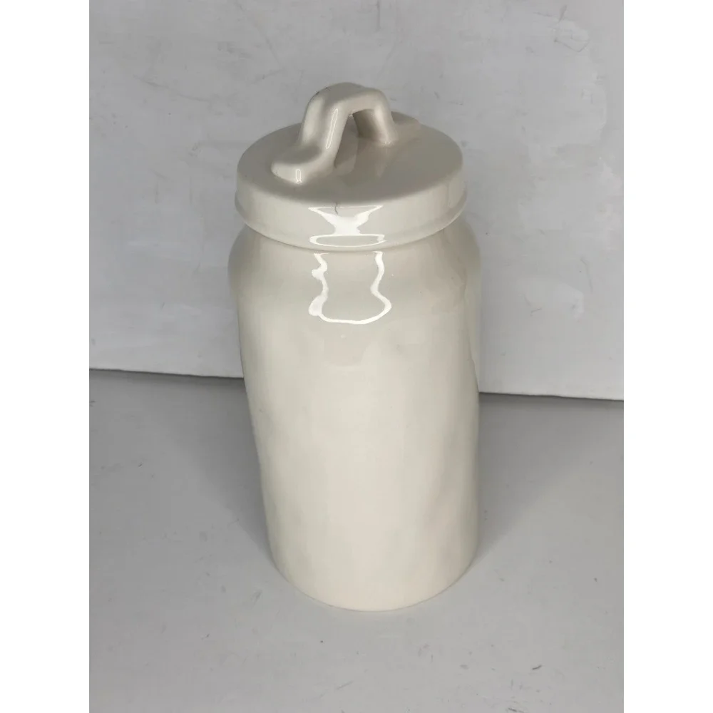 Rae Dunn Christmas Reindeer On Dancer Ceramic Canister Cookie Jar HTF 2017